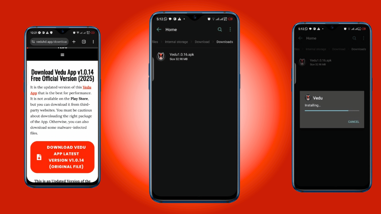 Install Vedu App on Android Devices