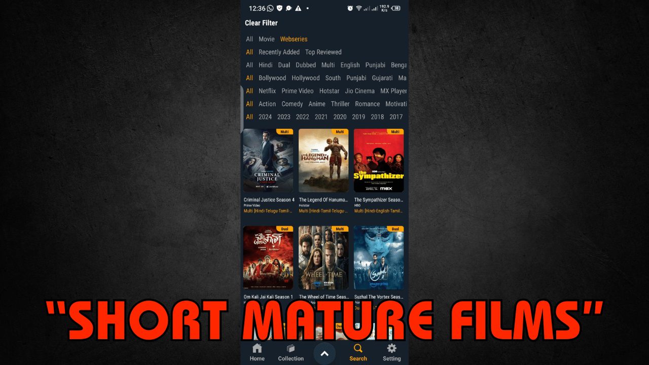Short Mature Films